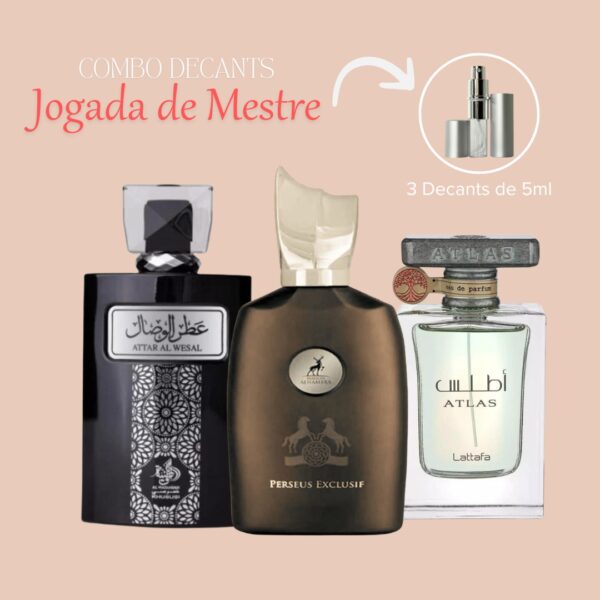 Combo Jogada de Mestre Atlas Attar al Wesal e Perseus Exclusif Perfumes árabes para homem masculino perfume poderoso perfume de rico