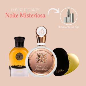 combo noite misteriosa pefume arabe sensual perfume adocicado fakhar rose Amnia Elixir perfume feminino