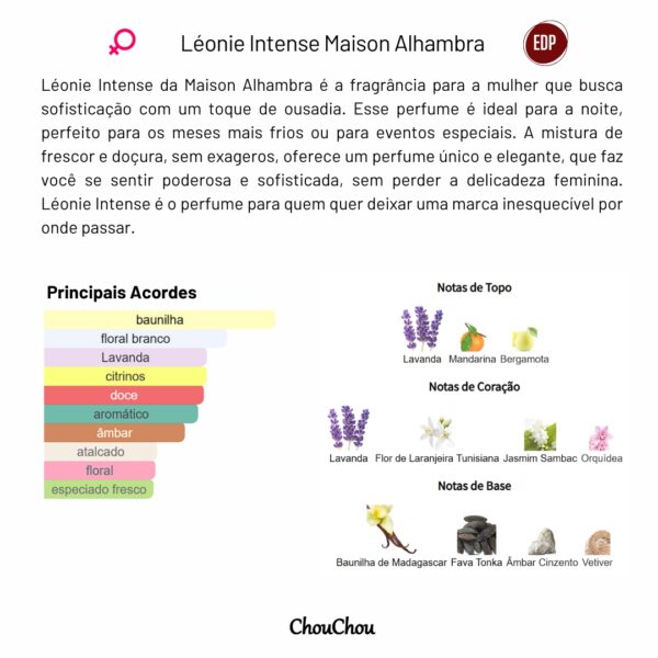 Léonie Intense Perfume árabe perfume para mulher Libre intense Maison Alhambra Perfume poderoso Perfume feminino Perfume doce Perfume barato Perfume árabe de luxo