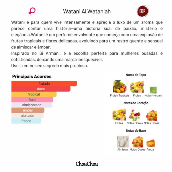 Watani Al Wataniah Perfume árabe Perfume de mulher Perfume doce Perfume feminino Perfume doce O melhor perfume árabe Watani o perfume poderoso Perfume doce Perfume de mulher linda Decant de perfume Amostra Miniatura árabe