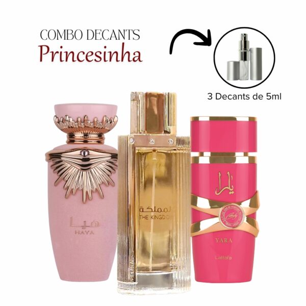 Haya Lattafa The Kingdom Lattafa Yara Candy Lattafa Decant Perfume árabe Perfume doce Perfume de Mulher Perfume de princesa Perfume feminino